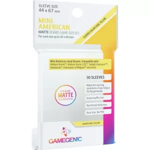 Gamegenic MATTE Mini American Sized Boardgame 44 x 67mm - 50 Sleeves