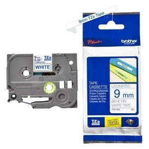 Brother TZe-223 P-touch Label Tape ( 9mm x 8m) Blue On White