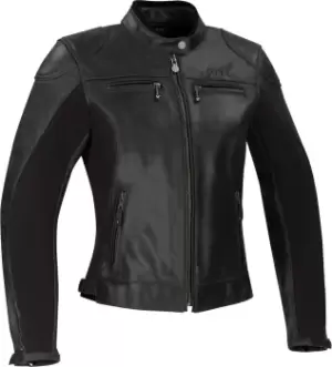 Segura Kroft Womens Motorcycle Leather Jacket, black, Size 42, black, Size 42 for Women