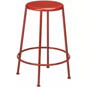 Artisan Red Metal Bar Stool - Premier Housewares