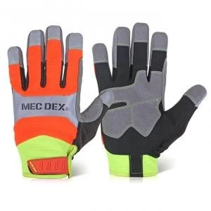 Mecdex Functional Plus Impact Mechanics Glove L Ref MECFS 713L Up to 3