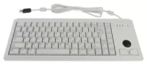Cherry Trackball Keyboard Wired USB Compact, QWERTY (US) Grey