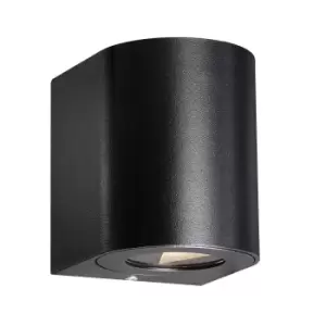 Canto LED Dimmable Outdoor Up Down Wall Lamp Black, IP44, 2700K