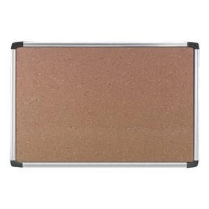 Nobo EuroPlus 900x600mm Cork Noticeboard with Aluminium Trim and Wall Fixings
