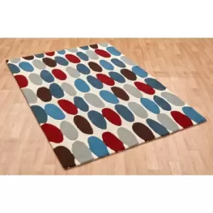 Ripley - Matrix MAX33 Red Teal 200cm x 300cm Rectangle - Blue and Ivory and Red