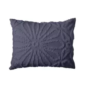 Peri Home Chenille Medallion Standard Pillowcase - Blue
