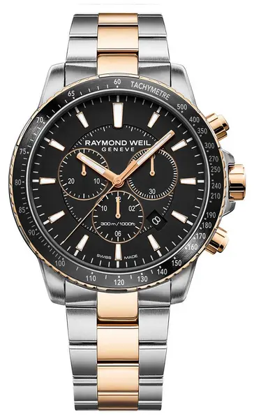 Raymond Weil 8570-SP5-20001 Mens Tango 300 Two Tone Black Watch