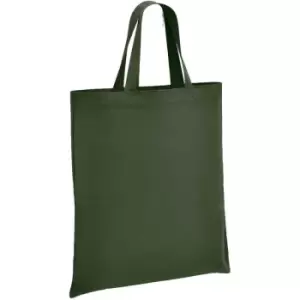 Brand Lab Cotton Short Handle Shopper Bag (One Size) (Forest)