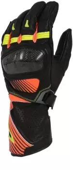 Macna Airpack Motorcycle Gloves, black-red-yellow, Size 2XL, black-red-yellow, Size 2XL