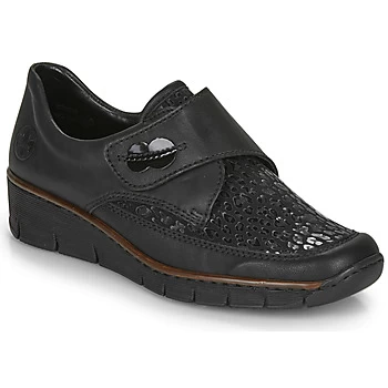 Rieker 537C0-02 womens Casual Shoes in Black