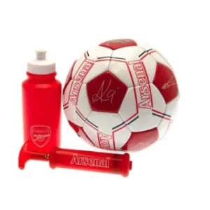 Arsenal FC Signature Gift Set size 5 Football with bottle and pump