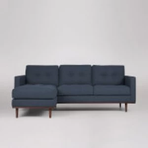 Swoon Berlin Smart Wool Corner Sofa - Left Hand Side - Corner Sofa - Indigo