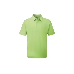 Footjoy 2022 Stretch Pique Solid Polo - Lime - L