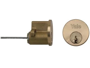 Yale Replacement Cylinder Polished Brass