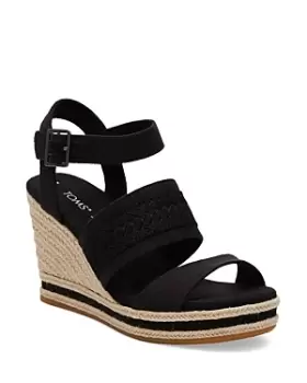 Toms Womens Madely Strappy Espadrille Wedge Sandals
