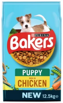 Bakers Puppy Dry Dog Food Chicken and Veg 12.5kg