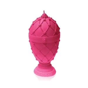 Dark Pink Faberge Egg Large Candle