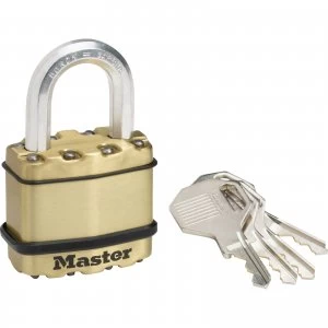 Masterlock Excell Brass Finish Padlock 45mm Standard