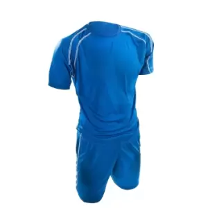 Precision Unisex Adult Lyon T-Shirt & Shorts Set (XL) (Royal Blue/White)