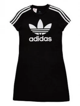 adidas Originals Skater Dress - Black, Size 7-8 Years, Women