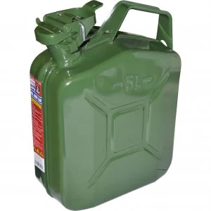 Faithfull Metal Jerry Can 5l Green