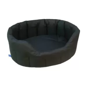 P&L Pet Beds P&L Jumbo Black Oval Waterproof Dog Bed - wilko