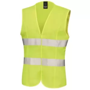 Core Womens/Ladies Sleeveless Hi Vis Vest (XL/16) (Fluorescent Yellow) - Fluorescent Yellow - Result