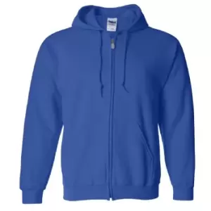 Gildan Heavy Blend Unisex Adult Full Zip Hooded Sweatshirt Top (3XL) (Royal)