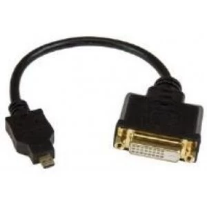 Micro HDMI to DVI-D adapter M/F - 8in
