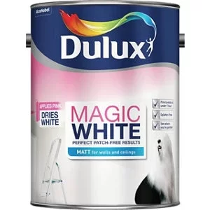 Dulux Magic Pure Brilliant White Matt Emulsion Paint 5L