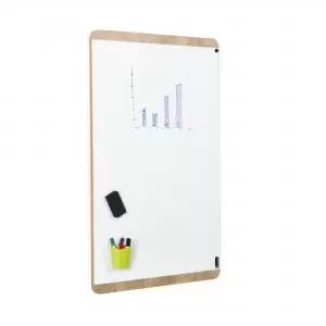 ROCADA NATURAL Whiteboard with Magnetic Dry Wipe Surface 100x150cm -