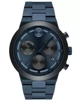 Movado Bold Fusion Blue Dial Blue Steel Mens Watch 3600729 3600729
