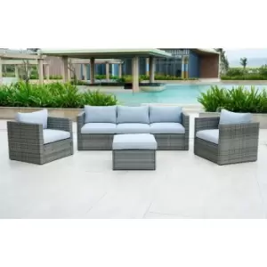 Out & out Lima Outdoor Rattan Conversation Sofa Set - 5 Seats