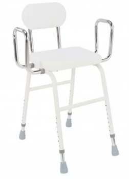 Drive Medical Perching Stool with Back and Arms