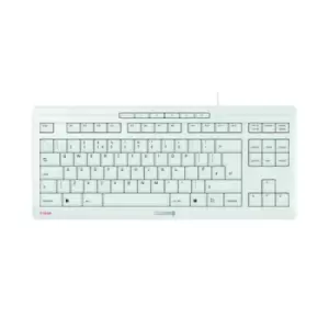 Cherry Stream TKL Wired Keyboard No Number Pad Light Grey JK-8600GB-0