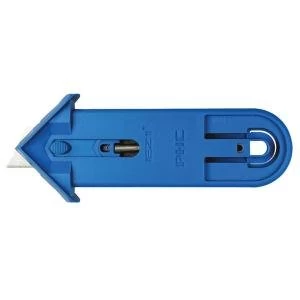 Pacific Handy Cutter Safety Cutter Spring Back Blade Ambidextrous Blue