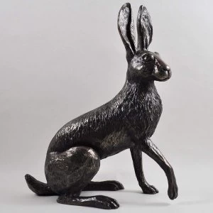 Holly Hare L by Harriet Glen Cold Cast Bronze Sculpture 26cm