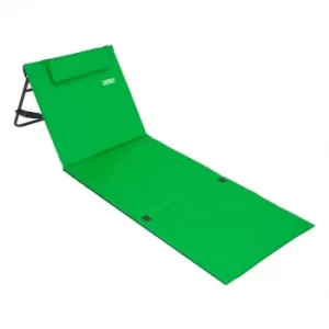 Beach Mat with Backrest 160cm x 54cm Green