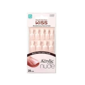 Kiss Salon Acrylic Nude Fake Nail Kit - Breathtaking