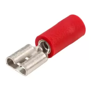 TruConnect 4.8x0.8mm 12A Red Female Receptacle Pack of 100