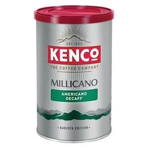 Original Kenco Millicano Wholebean Instant Caffeine Free Coffee Tin