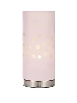 Glow Hearts Laser Cute LED Table Lamp, Pink