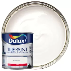 Dulux Pure Brilliant White Tile Paint 600ml