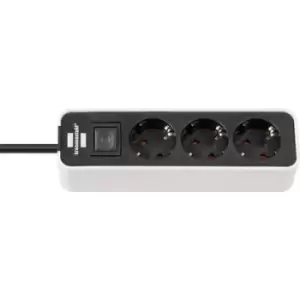Brennenstuhl 1153230020 Power strip (+ switch) 3x White, Black PG connector