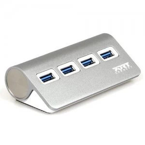 Port Designs 900121 interface hub USB 3.2 Gen 1 (3.1 Gen 1) Type-A 5000 Mbps Grey