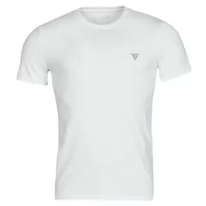 Guess CN SS CORE TEE mens T shirt in White. Sizes available:XXL,S,M,L,XL,XS