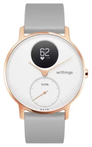 Withings HWA03B-36WHITE-RG-S.GREY-ALL-INTER Steel HR 36mm Watch