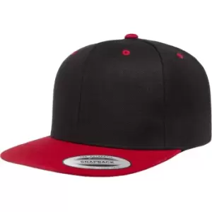Flexfit Unisex Two Tone Classic Snapback Cap (One Size) (Black/Red)