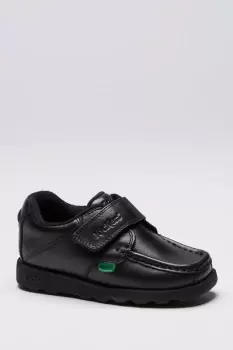 Boys Infant Kickers Fragma Strap Shoes - Black - Size: 9 Infant