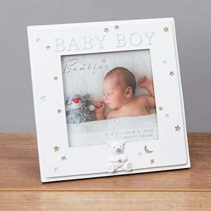 4" x 4" - Bambino Resin Baby Boy Photo Frame